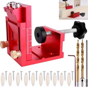27 piezas/juego de orificios de bolsillo plantilla taco taladro carpintería tornillo carpintero carpintería ángulo kit - Imagen 1 de 8