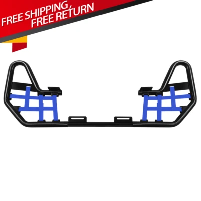 Juego de pares de barras Nerf de acero barra negra redes azules para Honda TRX250EX 250X 2001-2020 Foto 1 de 4