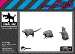 Black Dog 1/16 Rats (3pcs) - Bild 1 von 1