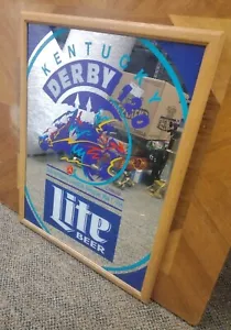 Vintage Miller Lite Beer Kentucky Derby 120 1994 Mirror - Picture 1 of 2