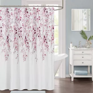 Weeping Flower Fabric Shower Curtain - Picture 1 of 4