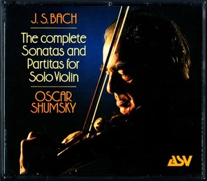 Bach: Sonatas & Partitas for Solo Violin, Oscar Shumsky, ASV 2CD, CD DCD 454 - Picture 1 of 3