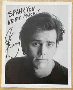 JIM CARREY, FOTO 8" X 10", LA LEYENDA DE LA ACTUACIÓN Y ESTRELLA DE CINE, ¡GUAU! - Imagen 1 de 1