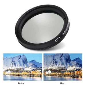 37mm Circular Polarizer Lens Filter With Adapter Protective Cap For Xi DW - Picture 1 of 12