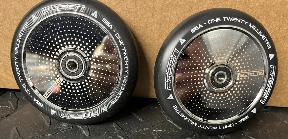 RUEDAS DE SCOOTER FASEN HOLLOW CORE PRO - Puntos - 120mm 86A PAR 2 Ruedas Foto 1 de 4