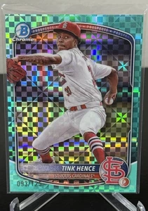 2025 BOWMAN CHROME TINK HENCE #BCP-101 AQUA X-FRACTOR REFRACTOR /125 - Picture 1 of 2