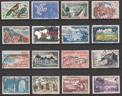 FRANCE & TERRITORIES - 16 x EXCELLENT LIGHTLY USED - UNCHECKED - GOOD LUCK!!! - Image 1 of 2