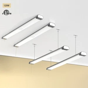Linkable 4Pack 120W Shop Light for Garage Basement Workshop Workbench 5000K 120V - Picture 1 of 11