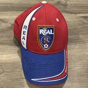 used MLS MAJOR LEAGUE SOCCER REAL SALT LAKE ADULT MENS HAT CAP AUTOGRAPH SIGNED - Picture 1 of 8
