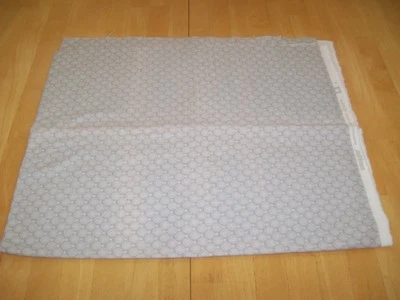 New JoAnn Fabrics Grey White Mini Print Flannel Fabric Material 1 Yard Gray - Image 1 of 4