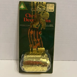 Gold Angel Cherub Christmas Ribbon Garland Vintage New Old Stock - Picture 1 of 1