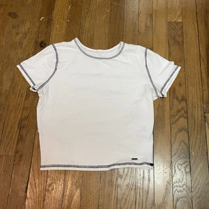 Y2k Hollister Fitted Baby Tee Shirt Sz Medium - Picture 1 of 5