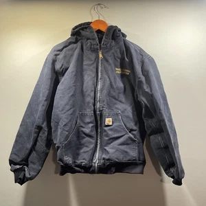 Vintage Carhartt J131 DNY Jacke Herren Medium Navy Canvas gefüttert Wake Forest Hergestellt in den USA - Bild 1 von 8