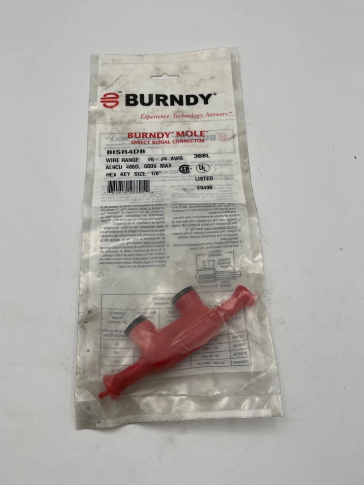 Burndy BISR4DB - 4-6 DIRECTBURIAL UNITAP Hex Size 1/8" - Image 1 of 4