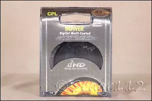 Bower 49mm dHD Digital High Definition Multicoated Circular Polarizer CPL Filter - Picture 1 of 3