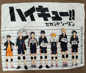 Haikyuu Anime Lineup Character Blanket 50" X 40" Soft Plush Throw Blanket - Picture 1 of 5