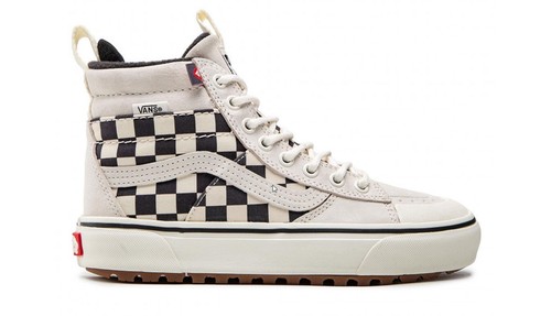 Vans Sk8 Hi MTE 2 scarpe da ginnastica scacchiera bianche prezzo consigliato £ 130