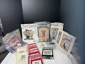 Lot Of 22 Iron Ons Cross Stich 2 Sm Pic Frames And I Extra Cross Stitch - Picture 1 of 16