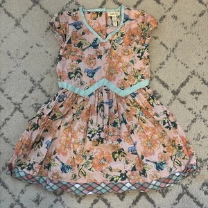 Matilda Jane Sienna Dress EUC Girls Friends Forever Floral Size 6 - Picture 1 of 5
