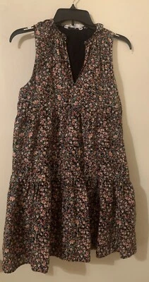 Vestido BB Dakota Steve Madden Boho Hippy Talla Xs Niveles Volantes Parte Inferior Sin Mangas Foto 1 de 4