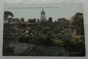 Tea Gardens & Burns Monument, Alloway, Aye Scotland. Postcard (U2) - Picture 1 of 2