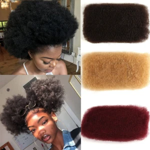 Lengthen Short Hair with Afro Kinky Bulk Remy Human Hair for Dreadlocks Locs - Picture 1 of 42