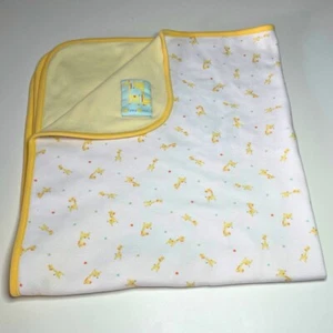 Carters Just One Year Tippy Tall Giraffe Baby Blanket Yellow White - Picture 1 of 6