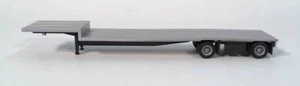 2 AXLE DROPDECK FLATBED TRAILER PROMOTEX 1/87 Truck HO Scale 5331 - Picture 1 of 2