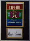 Martin Peters Signed Autograph A4 photo display Spurs 1971 League Cup Final COA