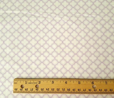 Sorbets BTY Quilting Treasures Lavender Lattice White - Image 1 of 2