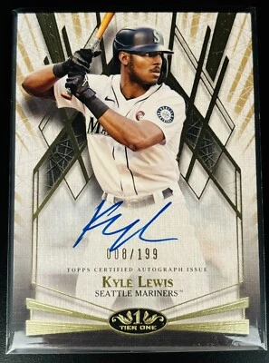 Kyle Lewis 2022 Tier One Break Out On Card Autograph /199 Seattle Mariners ROY - Image 1 of 2