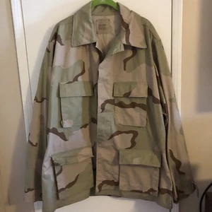 ARMY Camouflage Camo Fatigue Combat Shirt NATO Size L/Regular - Picture 1 of 6