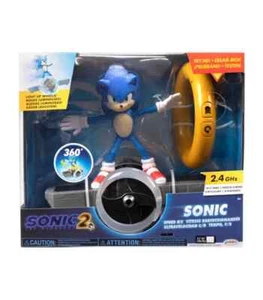 Sonic The Hedgehog 2 Movie Sonic Speed RC 2.4 GHz Toy Light Up Wheels New - Picture 1 of 5