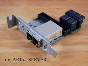 Supermicro AOM-SAS3-8I8E-LP SFF-8644 to SFF-8643 Adapter Low Profile PCI bracket - Picture 1 of 7