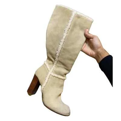 Nine West Heeled Boots With Fur Lining Size 7.5 - Image 1 of 4