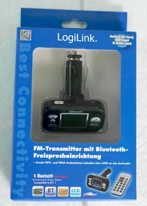 LogiLink FM-Transmitter NEU mit Bluetooth-Freisprecheinrichtung für KFZ - Bild 1 von 4