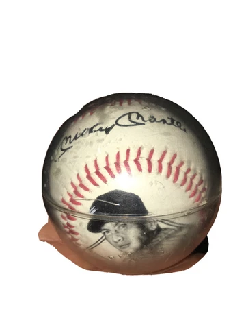 MICKEY MANTLE 1956 Replica Signed 40th Anniversary BASEBALL Ball YANKEES Sports Cover