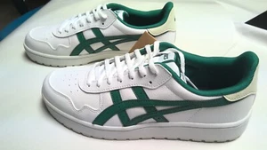 NEW MENS ASICS JAPAN S GOLF SHOES / WHITE, JASPER GREEN / SIZE 9 - Picture 1 of 3