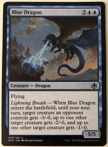 MTG Blue Dragon Adventures in the Forgotten Realms 049/281 Regular Uncommon - Picture 1 of 1