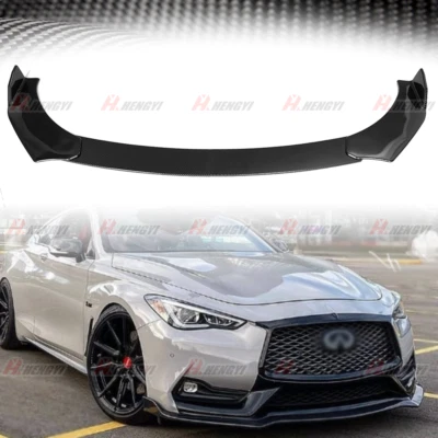Kit de cuerpo de parachoques delantero estilo carbono divisor de alerón para Infiniti Q60 Q70 Q50 Foto 1 de 4