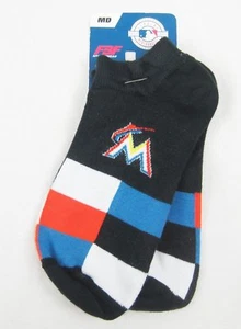 MLB Miami Marlins Women's Men's Medium Socks Black/orange/White NWT - Picture 1 of 1