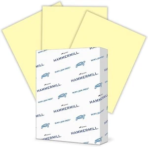 Hammermill Colored Paper, 24 lb Canary Printer 1 Ream | 500 Sheets, - Picture 1 of 6