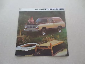 1981 Plymouth Trail Duster advertising brochure - Picture 1 of 3
