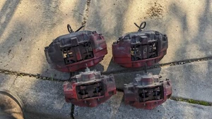 2007-2021 INFINITI G37 M37 Q50 Q60 Q70 AKEBONO CALIPER BRAKE SET FRONT & REAR - Picture 1 of 10