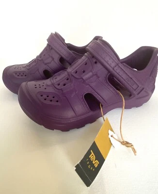 New Teva Kids Omnium Drift- Water Hiking Shoes- Purple- Little Kids Size 1 - Image 1 of 4