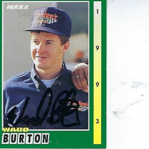 WARD BURTON SIGNED 1993 MAXX RACING #36 - NASCAR