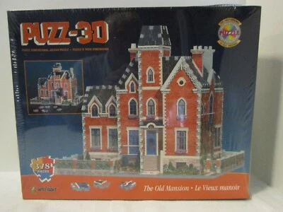 Wrebbit Puzz 3D The Old Mansion NIB 378 pieces Box wear & damaged bottom right - Image 1 of 4