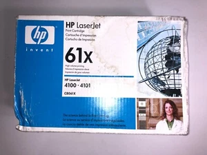 Genuine HP Laserjet 61X Black Toner Print Cartridge C8061X NEW - Picture 1 of 2