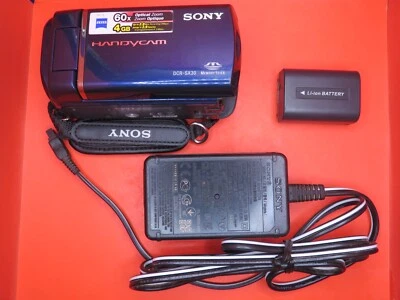 Sony Handycam DCR-SX30E 60x Zoom Digital Video Camera, Carl Zeiss Blue Tested++ - Image 1 of 4