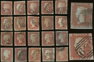 GB PENNY RED IMPERFORATES Fine Used with CLEAR PROFILES 1844 Pmk ..PRICED SINGLY - Picture 1 of 43
